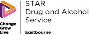 STAR Drug and Alcohol Service logo. Change Grow Live Eastbourne