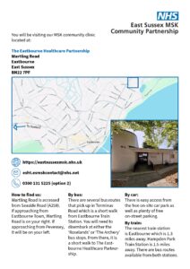 Eastbourne Healthcare Partnership map - Click the text below to download a PDF copy.