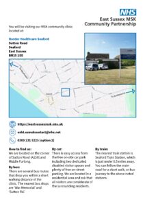 Horder Healthcare Seaford map - Click the text below to download a PDF copy.