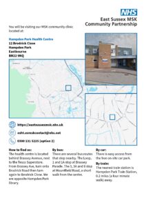 Hampden Park Health Centre map - Click the text below to download a PDF copy.