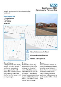Rowe Avenue Surgery map - Click the text below to download a PDF copy.