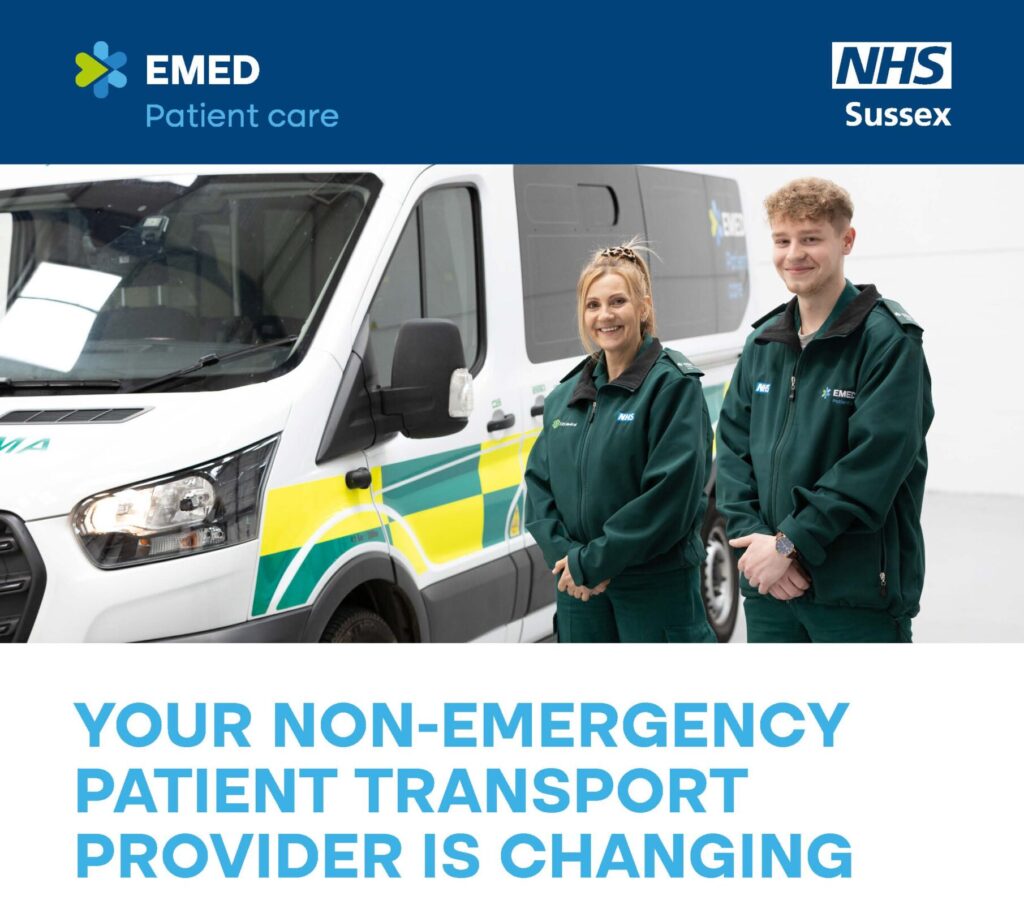 Non-Emergency Patient Transport Service (NEPTS) article. Click here to navigate to an article regarding patient transport services in East Sussex