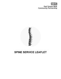 Spine Service Leaflet. Click text below this image to download a copy of the document.